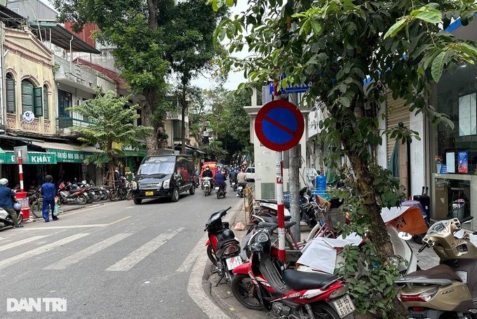 Hanoi traffic signage almost covered - 7