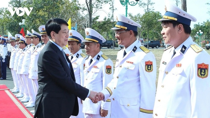 President Luong Cuong pays pre-Tet visit to armed forces in Phu Quoc - 1