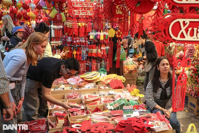 Famous Hanoi flower market attracts Tet shoppers - 7