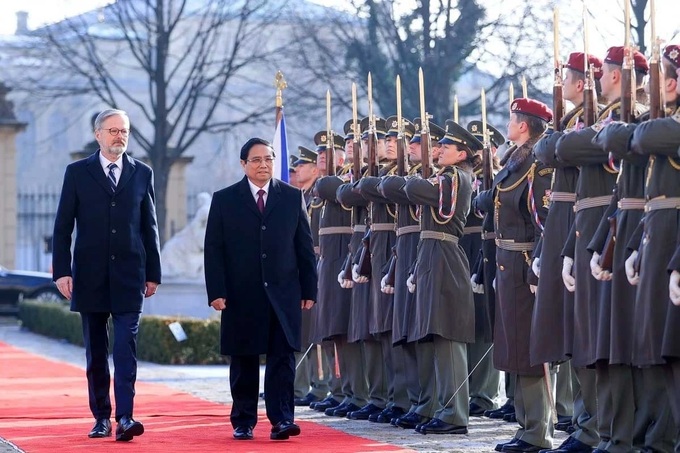 Vietnamese PM Pham Minh Chinh warmed welcomed in Prague on official visit - 1