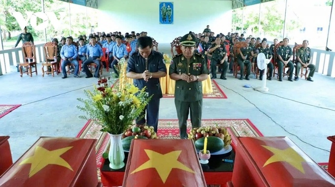 146 war martyrs repatriated from Cambodia rest in peace in Tay Ninh - 1