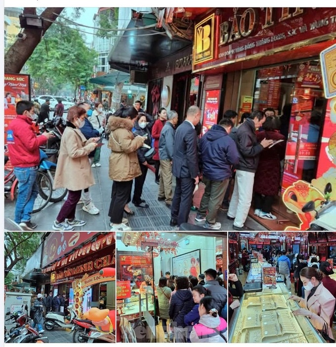 People rush to buy gold on the God of Wealth Day - 1