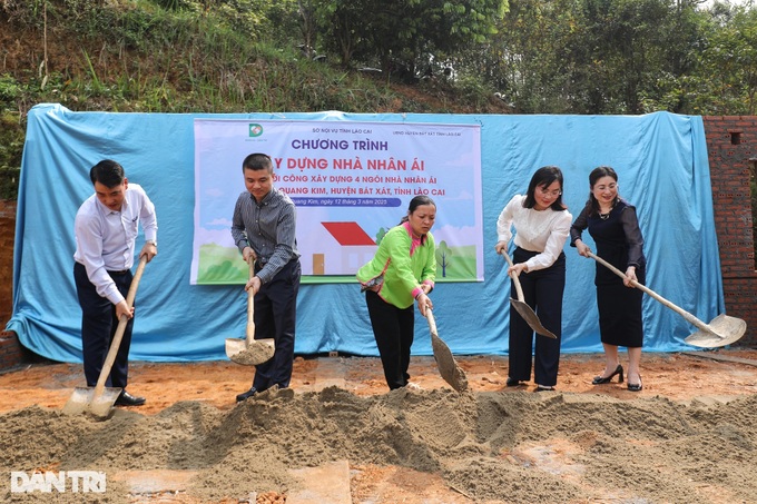 Dantri begins construction of four homes for disadvantaged in Lao Cai - 1