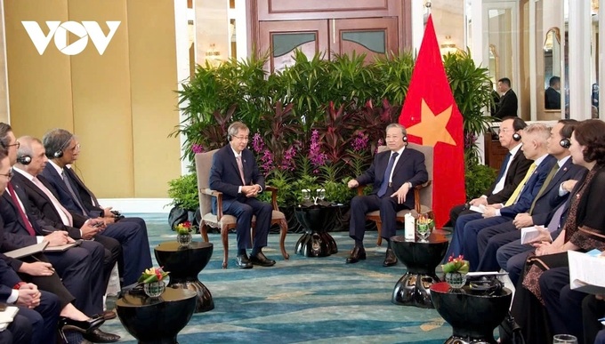 Party leader To Lam supports Vietnam – Singapore business cooperation - 2