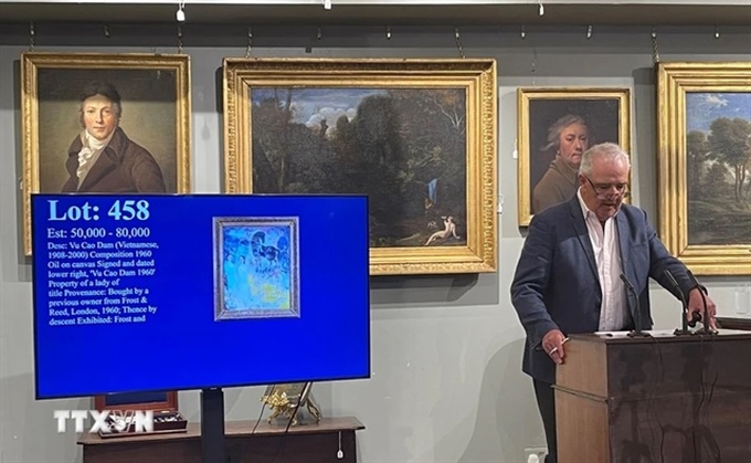 Vietnamese artist's painting sold at $60,000 in London auction - 1 Vietnamese artist's painting sold at $60,000 in London auction - 1