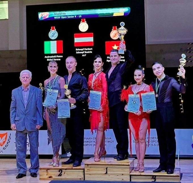 Vietnamese athletes among world’s Top 30 Latin dance pairs - 1 Vietnamese athletes among world’s Top 30 Latin dance pairs - 1