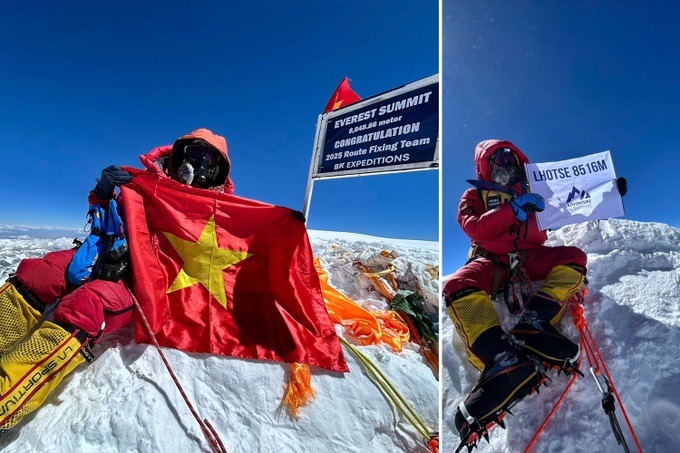 Vietnamese climber completes Everest and Lhotse summits in under 48 hours - 1 Vietnamese climber completes Everest and Lhotse summits in under 48 hours - 1