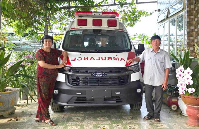 Lam Dong couple provides free ambulance services for the sick - 1 Lam Dong couple provides free ambulance services for the sick - 1