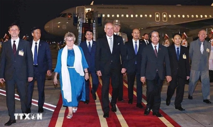 Hungarian President Tamas Sulyok begins Vietnam visit - 1