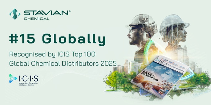 Stavian Chemical rises to 15th in global ICIS ranking for 2025 - 1 Stavian Chemical rises to 15th in global ICIS ranking for 2025 - 1