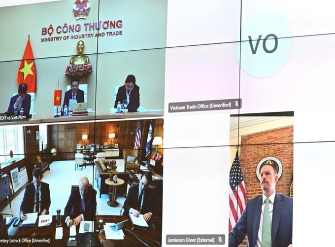 Vietnam, US hold virtual ministerial talks on reciprocal trade - 2 Vietnam, US hold virtual ministerial talks on reciprocal trade - 2