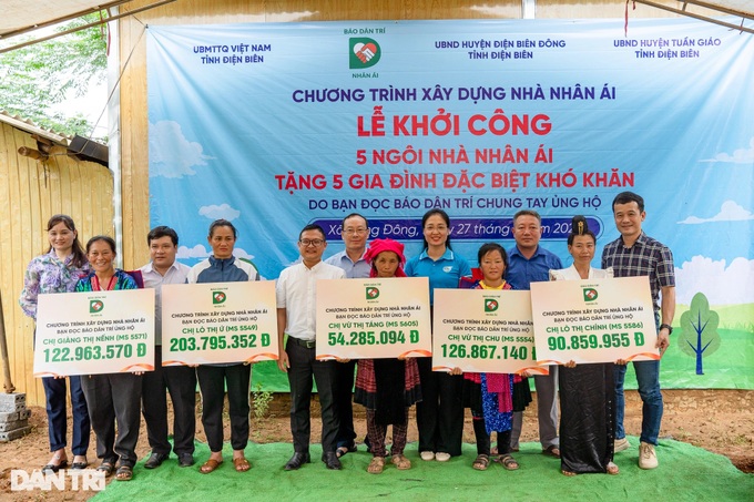 Dantri launches construction of 5 houses for poor families in Dien Bien - 4 Dantri launches construction of 5 houses for poor families in Dien Bien - 4