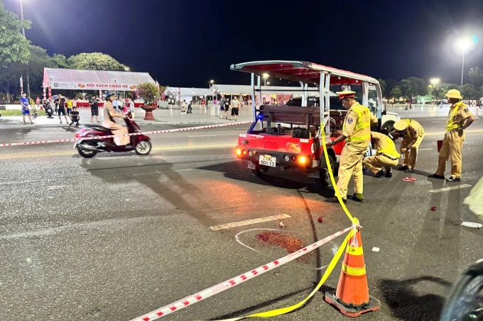 Tourist killed by electric shuttle in Quy Nhon - 1 Tourist killed by electric shuttle in Quy Nhon - 1