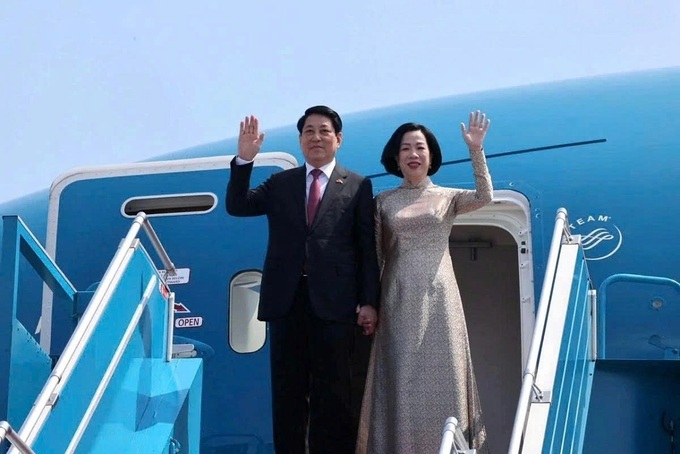 President Luong Cuong leaves Hanoi for working trip to Egypt and Angola - 1 President Luong Cuong leaves Hanoi for working trip to Egypt and Angola - 1