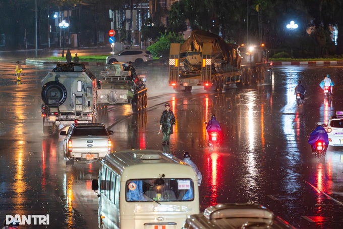 Military convoy rehearses in Ba Dinh Square for National Day parade - 6