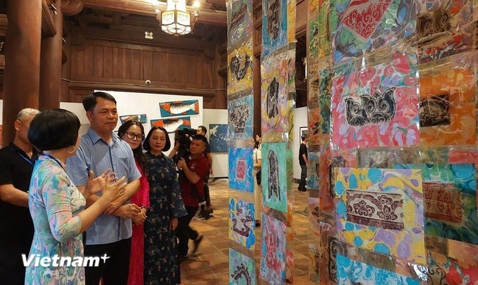 International fine arts exhibition opens at Temple of Literature - 1 International fine arts exhibition opens at Temple of Literature - 1