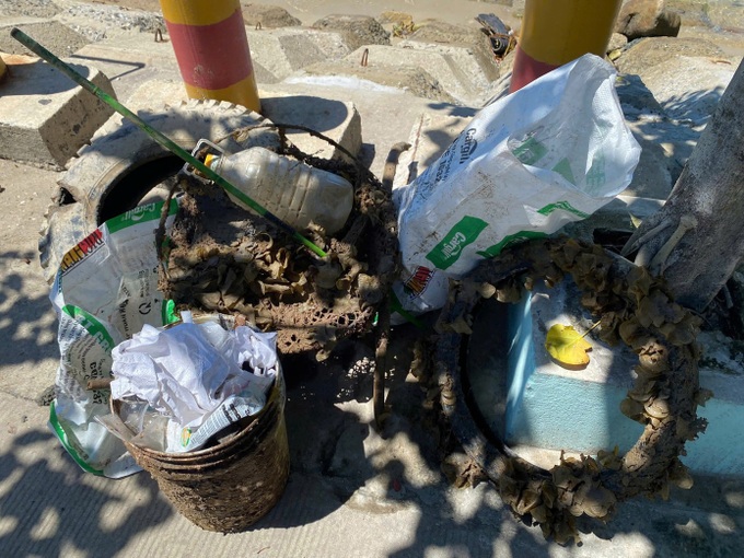 Divers collect 130kg of waste from Cham Islands seabed - 2 Divers collect 130kg of waste from Cham Islands seabed - 2