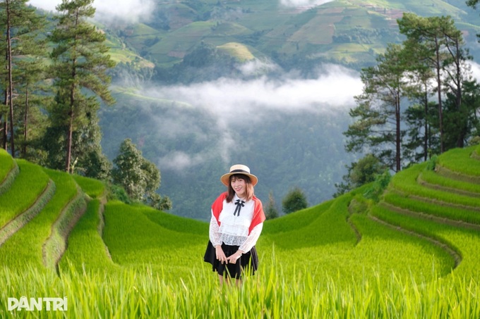 Tourists flock to Mu Cang Chai to see terraced fields - 4