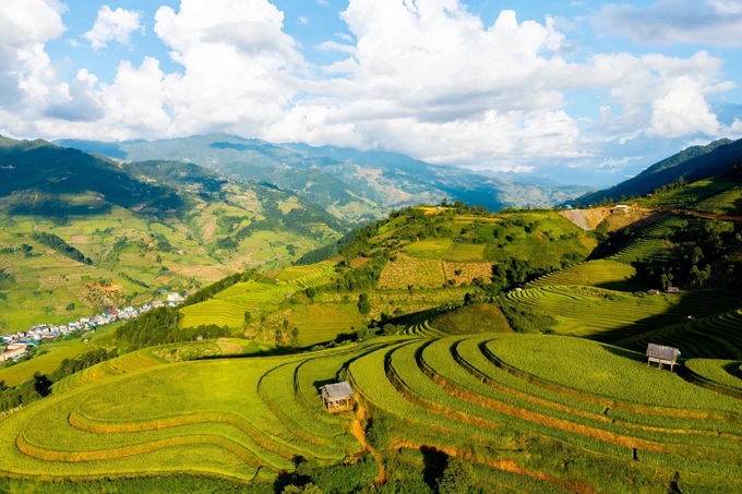 Tourists flock to Mu Cang Chai to see terraced fields - 1