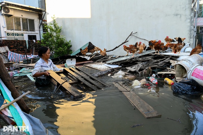 Hanoi area still severely flooded after Typhoon Bualoi - 9