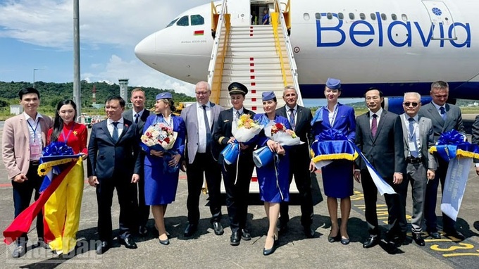 Phu Quoc welcomes first direct flight from Minsk, Belarus - 1