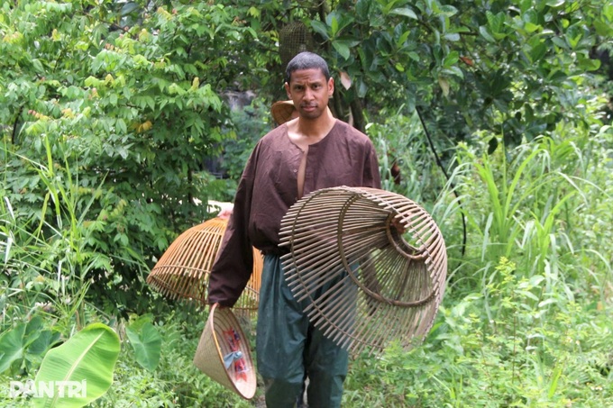 Foreign visitors ride buffaloes and plant rice in Ninh Binh - 8 Foreign visitors ride buffaloes and plant rice in Ninh Binh - 8
