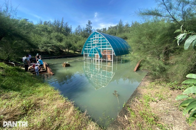 Torrential rain floods Hue's ancient Cham tower - 2 Torrential rain floods Hue's ancient Cham tower - 2