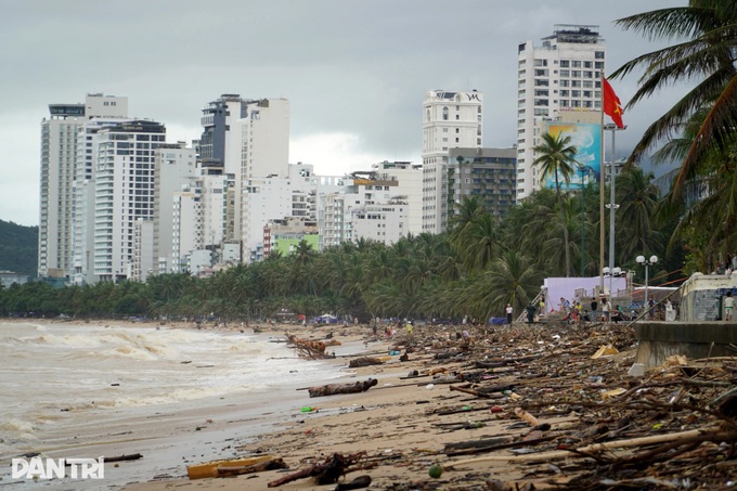Massive piles of rubbish wash onto Nha Trang beach - 1 Massive piles of rubbish wash onto Nha Trang beach - 1
