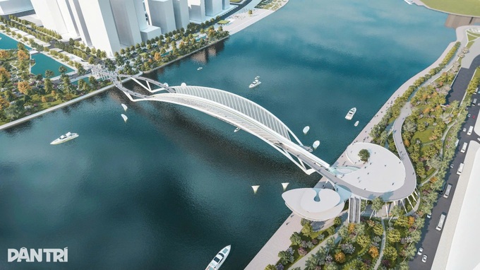 HCM City speeds up work on Saigon River pedestrian bridge - 1