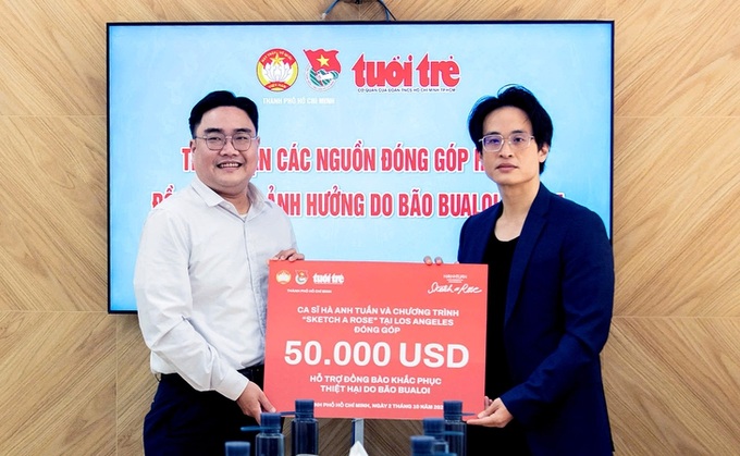 Nghệ sĩ chung tay giúp bà con chịu ảnh hưởng bão số 10 - 1