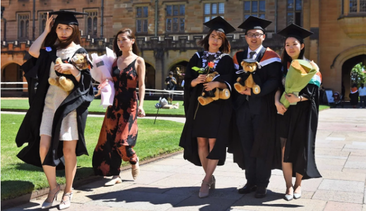 Số lượng sinh viên Trung Quốc theo học tại các trường ở Australia ngày càng tăng (Ảnh: AFP)