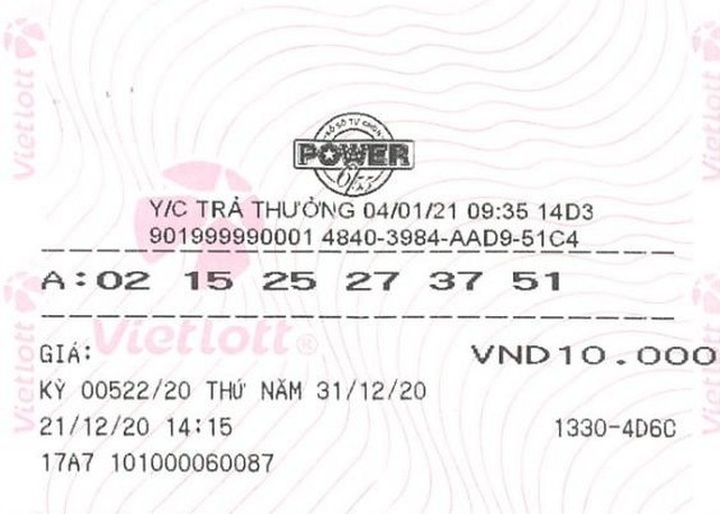 Ba tuần đầu năm 2021, người Việt ẵm 250 tỷ đồng tiền trúng số độc đắc - 2