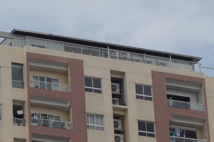 Một trong số các hạng mục xây trái phép trên tầng thượng