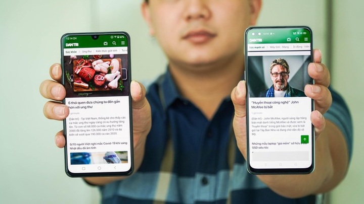 Bộ đôi smartphone tầm trung Oppo A93 và Vsmart Aris “đọ dáng” - 1