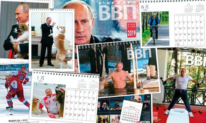 Bộ lịch in hình Tổng thống Putin năm 2019. (Ảnh: Loft)