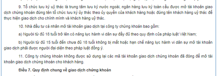 Bộ Tài chính cho phép người đủ 15 tuổi chơi chứng khoán - 1