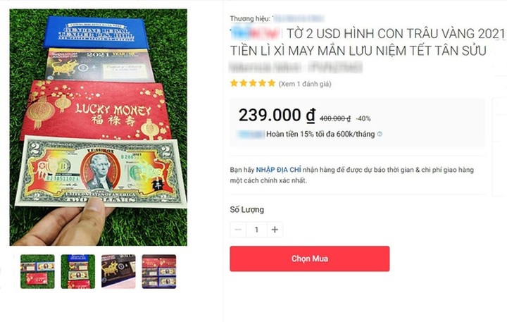 Cầu may bằng hàng ngoại: Đổi 300.000 đồng lấy tờ 2 USD in hình trâu - 2