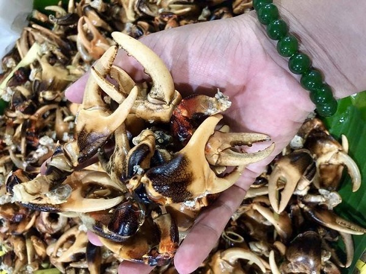 Càng cua đồng có giá từ 350.000-400.000 đồng/kg, thậm chí có nơi bán giá tới nửa triệu đồng/kg.