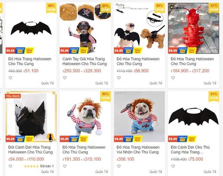 Chủ nhân rút hầu bao, chi đậm sắm đồ Halloween cho thú cưng - 3