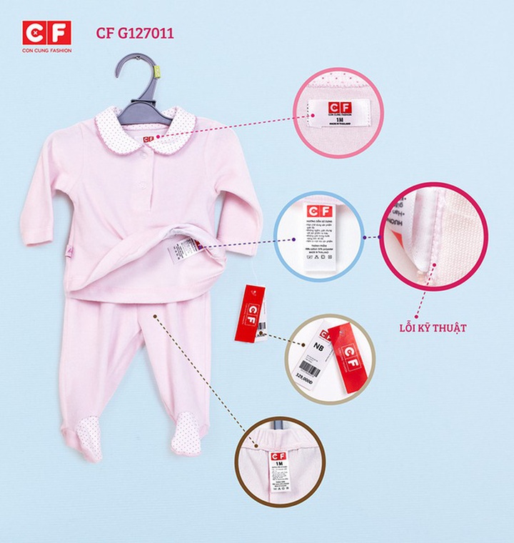 Con Cưng giải thích sản phẩm khách hàng Trương Đình Công Vĩnh mua bị lỗi là do nhà sản xuất Thái Lan