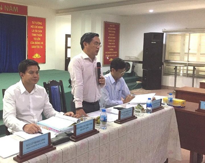 Ông Trần Trọng Tuấn, Giám đốc Sở Xây dựng TPHCM phát biểu tại hội nghị.