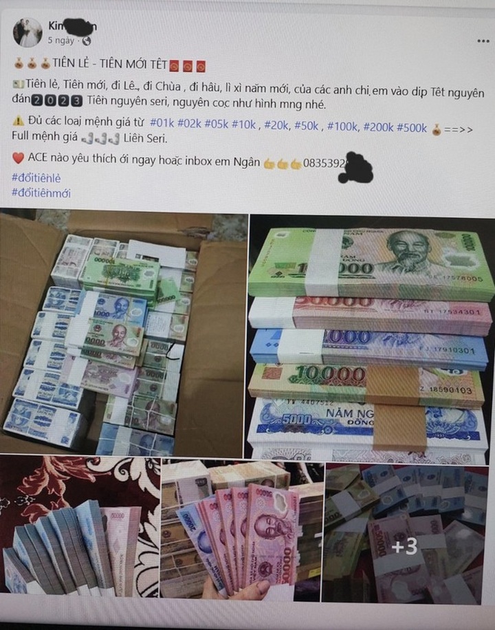 Dịch vụ đổi tiền ‘hốt bạc’ dịp Tết ảnh 4