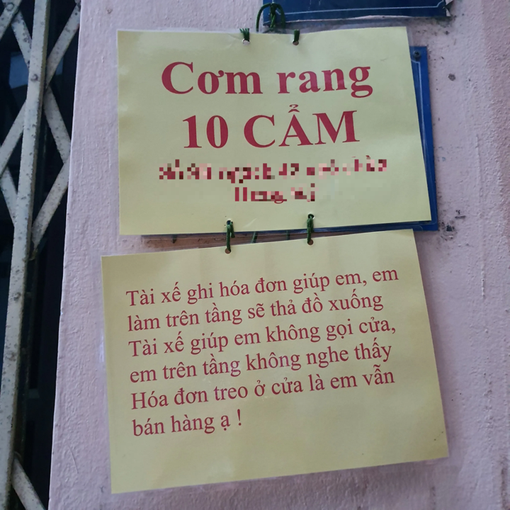 Hài hước hình ảnh mua cơm thời công nghệ, thả đồ từ tầng 3 cho tài xế đi ship - 4