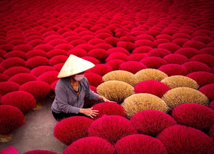 Hối hả làng nghề tăm hương vào vụ Tết - 1