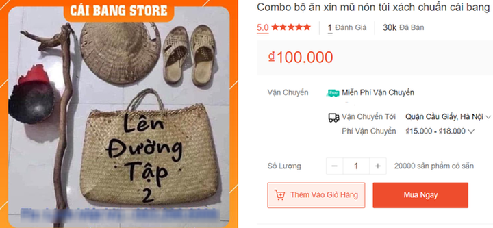 Lạ lùng thời Covid-19, dụng cụ ăn xin bán tràn lan trên chợ mạng - 1