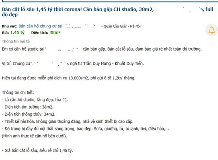 Làn sóng rao bán chung cư cắt lỗ: Cơ hội vàng để mua nhà, đất giá rẻ - 1