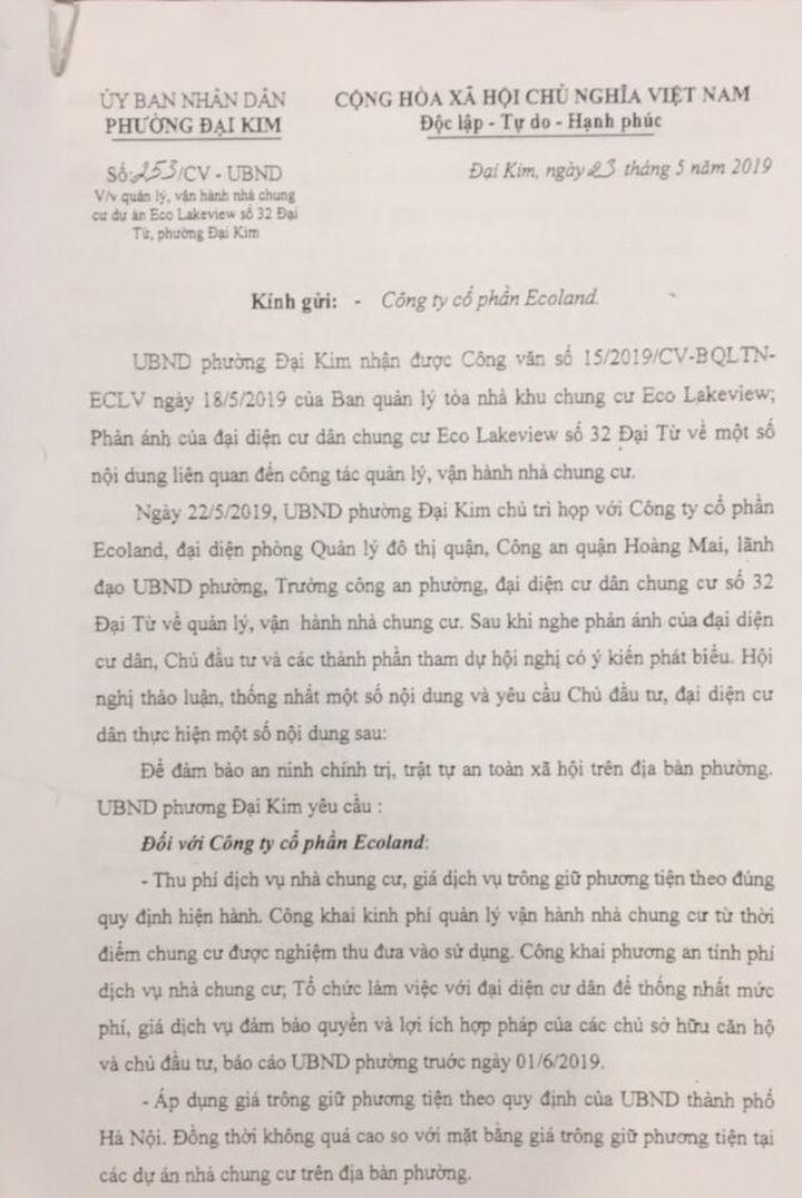 Lùm xùm ở Eco Lake View: Vì sao chủ đầu tư “phớt lờ” đối thoại với cư dân? - 2