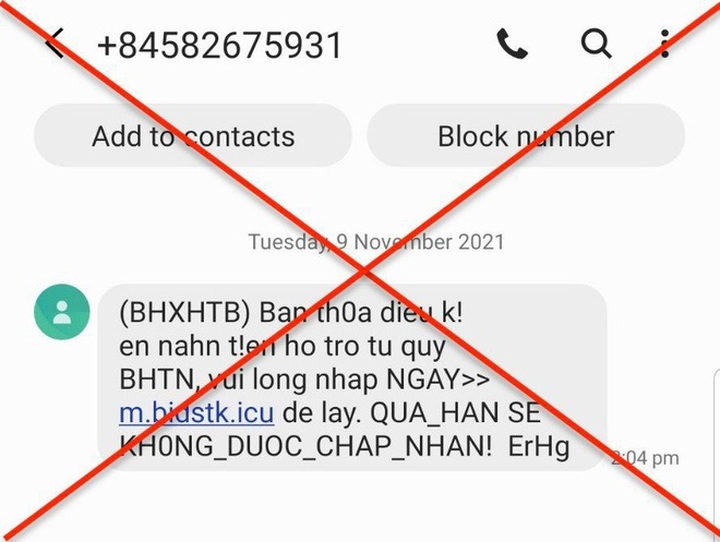Nhiều đầu số lừa đảo việc nhận tiền hỗ trợ từ Quỹ bảo hiểm thất nghiệp - 2
