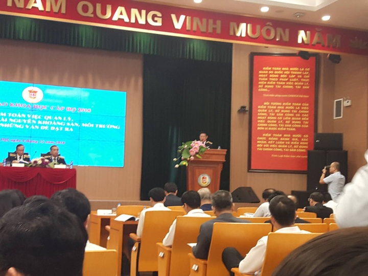 TS. Hồ Đức Phớc, Tổng Kiểm toán nhà nước phát biểu khai mạc Hội thảo