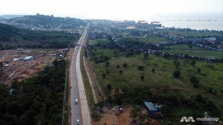 Đường cao tốc nối thủ đô của Campuchia. (Ảnh: Media Corp)